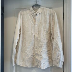 Cream XL Banana Republic slim fit button up